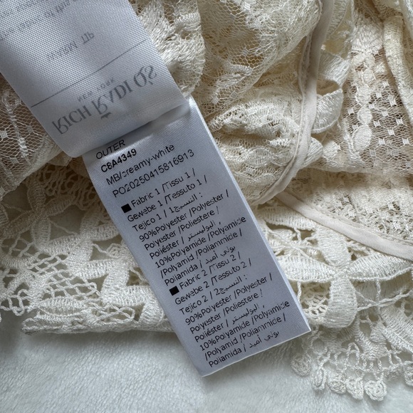 Rich Radi Qs NYC intricate Lace cutout Top - Picture 13 of 13